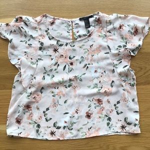 Floral chiffon shirt